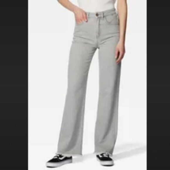 MAVI Victoria High Rise Wide Legs Light Grey Stone wash Denim 100% Cotton sz 26 - Picture 1 of 15